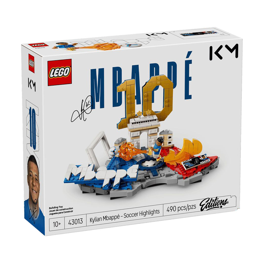 Конструктор LEGO Editions Football Кіліан Мбаппе - найкращі моменти футбольних матчів, 490 деталей, від 10 років (43013)