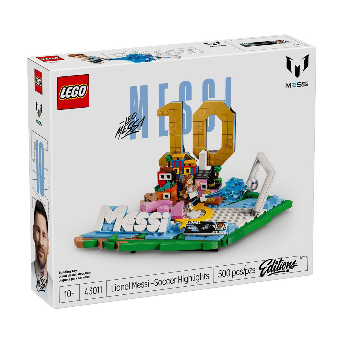 Конструктор LEGO Editions Football Ліонель Мессі - найкращі моменти футбольних матчів, 500 деталей, від 10 років (43011)
